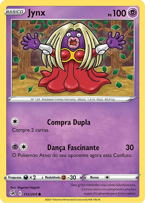 Jynx (112/264) - Carta Avulsa Pokemon