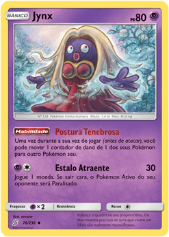 Jynx (76/236) - Carta Avulsa Pokemon