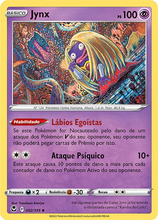 Jynx (062/195) - Carta Avulsa Pokemon