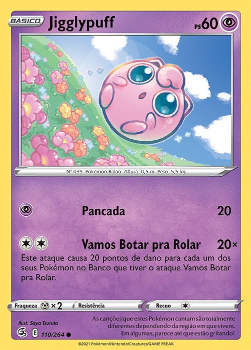 Jigglypuff (110/264) - Carta Avulsa Pokemon