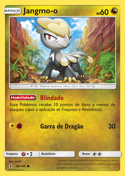 Jangmo-o (98/145) - Carta Avulsa Pokemon