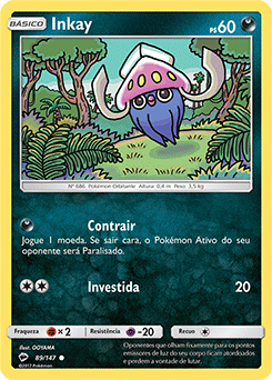 Inkay (89/147) - Carta Avulsa Pokemon