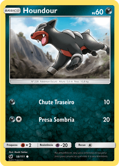 Houndour (58/111) - Carta Avulsa Pokemon