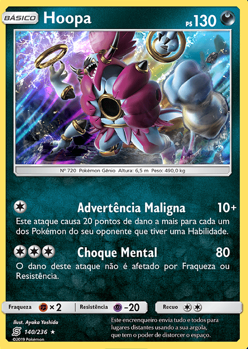 Hoopa (140/236) - Carta Avulsa Pokemon