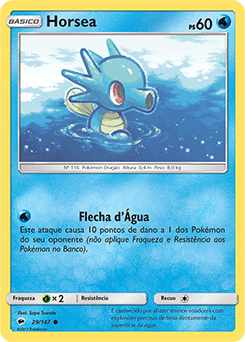 Horsea (29/147) - Carta Avulsa Pokemon
