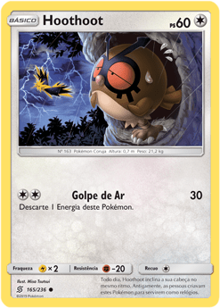 Hoothoot (165/236) - Carta Avulsa Pokemon