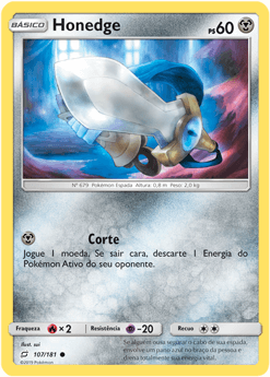 Honedge (107/181) - Carta Avulsa Pokemon