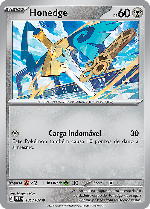 Honedge (131/182) - Carta Avulsa Pokemon