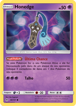Honedge (46/131) - Carta Avulsa Pokemon