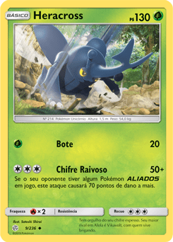 Heracross (9/236) REV FOIL - Carta Avulsa Pokemon