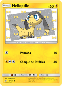 Helioptile (49/181) REV FOIL - Carta Avulsa Pokemon