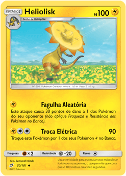 Heliolisk (50/181) - Carta Avulsa Pokemon