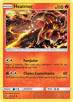 Heatmor (24/147) REV FOIL - Carta Avulsa Pokemon