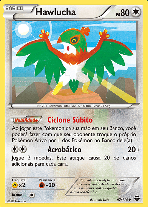 Hawlucha (97/114) - Carta Avulsa Pokemon