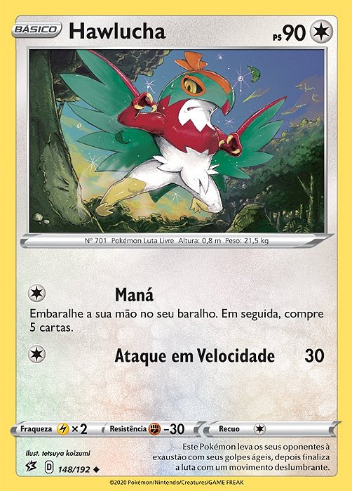 Hawlucha (148/192) - Carta Avulsa Pokemon
