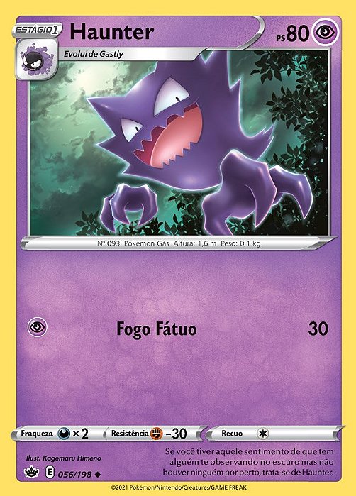 Haunter (56/198) - Carta Avulsa Pokemon