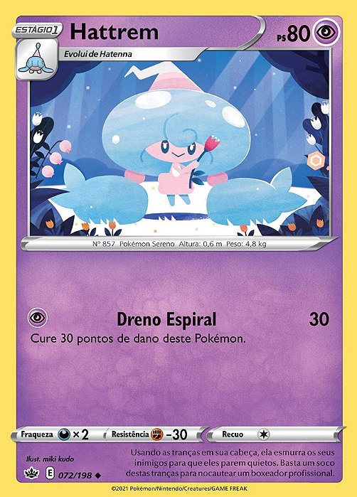 Hattrem (71/198) - Carta Avulsa Pokemon