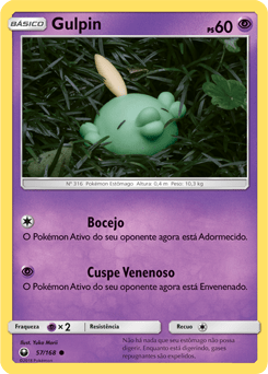 Gulpin (57/168) - Carta Avulsa Pokemon