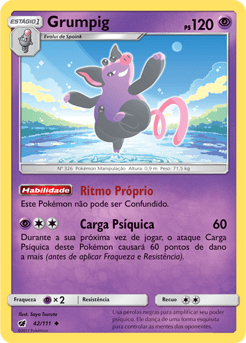 Grumpig (42/111) - Carta Avulsa Pokemon