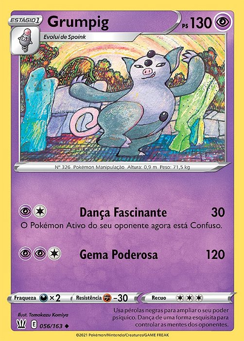 Grumpig (56/163) REV FOIL - Carta Avulsa Pokemon