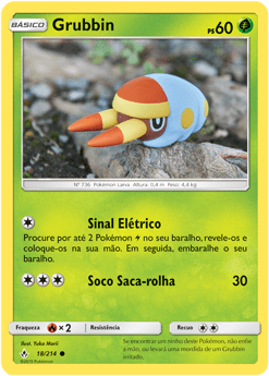 Grubbin (18/214) - Carta Avulsa Pokemon