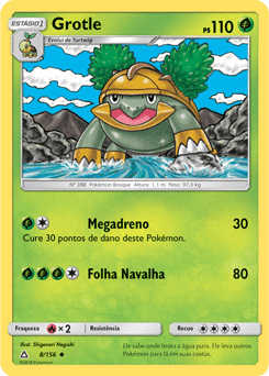 Grotle (8/156) - Carta Avulsa Pokemon