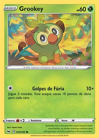 Grookey (10/202) - Carta Avulsa Pokemon