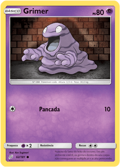 Grimer (62/181) - Carta Avulsa Pokemon