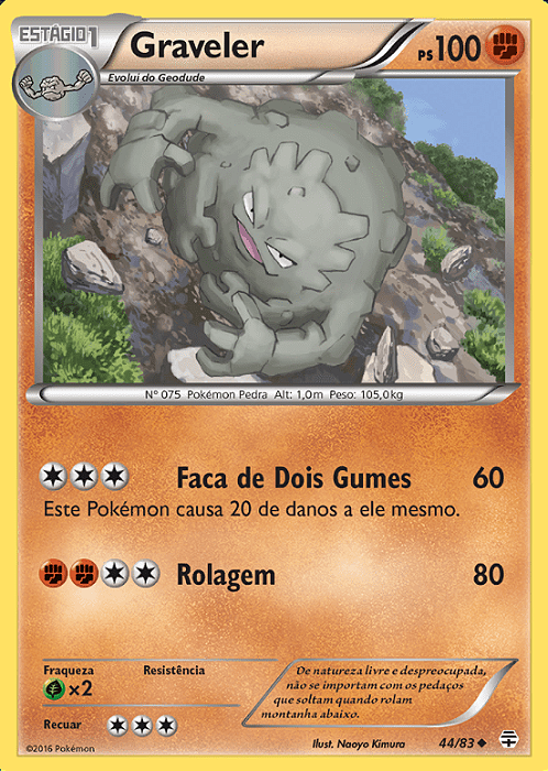 Graveler (44/83) - Carta Avulsa Pokemon
