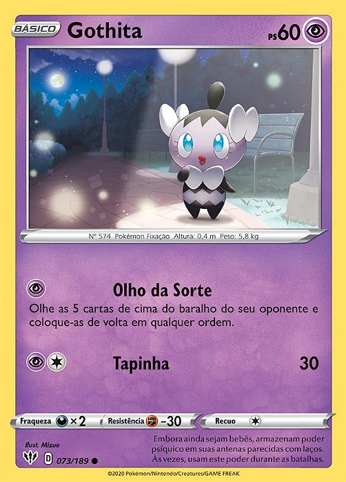 Gothita (73/189) REV FOIL - Carta Avulsa Pokemon