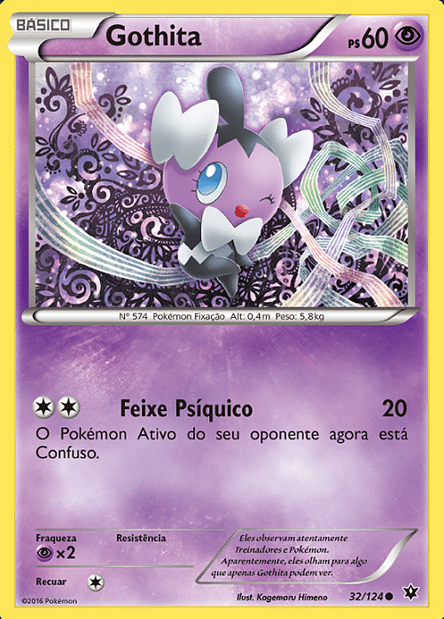 Gothita (32/124) - Carta Avulsa Pokemon