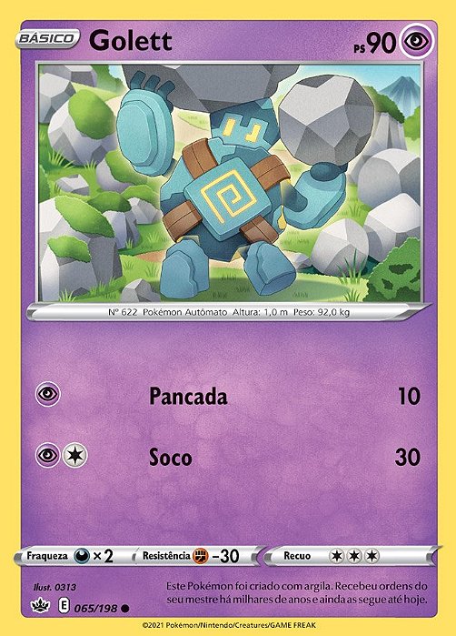Golett (65/198) - Carta Avulsa Pokemon