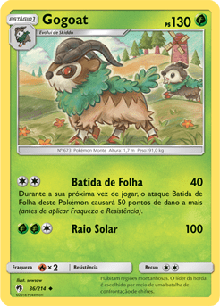 Gogoat (36/214) REV FOIL - Carta Avulsa Pokemon