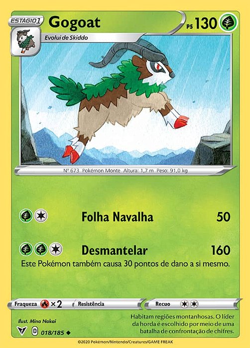 Gogoat (018/185) - Carta Avulsa Pokemon