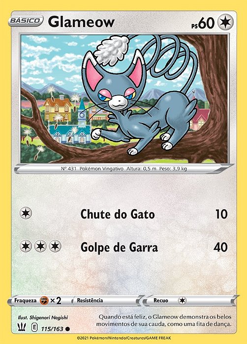 Glameow (115/163) - Carta Avulsa Pokemon