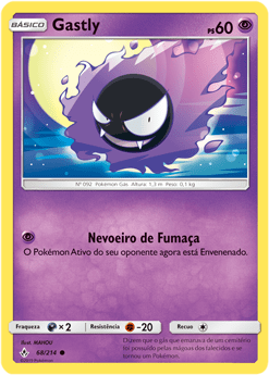 Gastly (68/214) - Carta Avulsa Pokemon