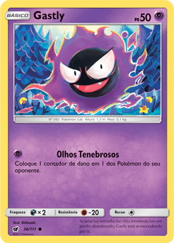 Gastly (36/111) REV FOIL - Carta Avulsa Pokemon