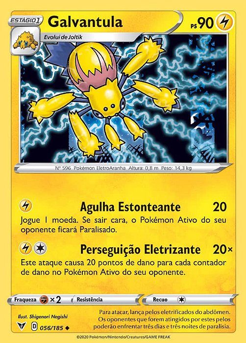 Galvantula (056/185) - Carta Avulsa Pokemon