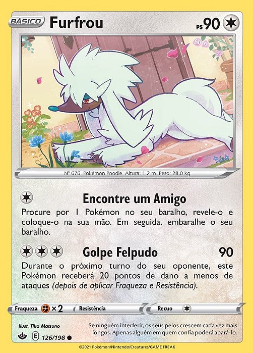 Furfrou (126/198) REV FOIL - Carta Avulsa Pokemon