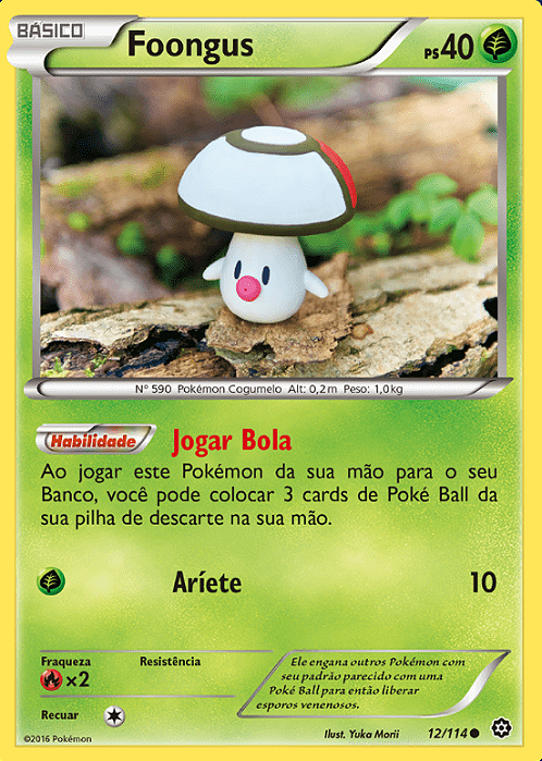 Foongus (12/114) - Carta Avulsa Pokemon