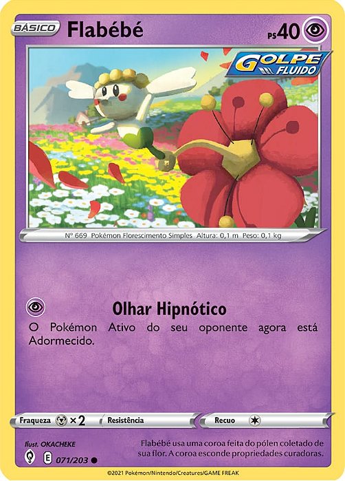 Flabébé (71/203) REV FOIL - Carta Avulsa Pokemon