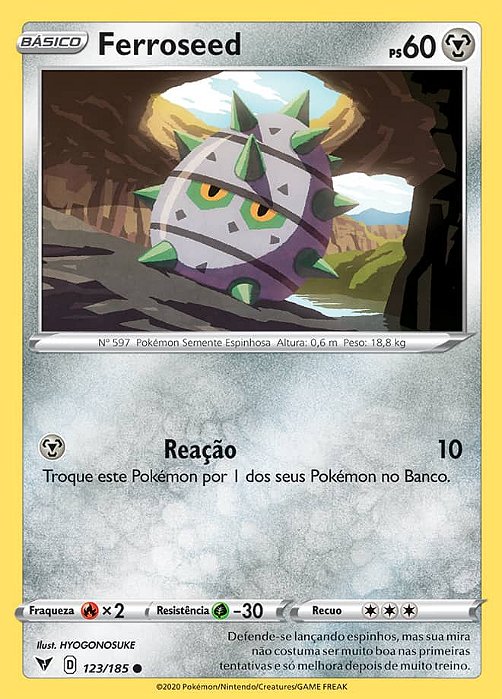 Ferroseed (123/185) REV FOIL - Carta Avulsa Pokemon