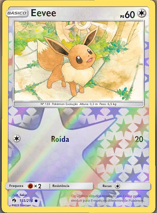 Eevee (155/214) REV FOIL - Carta Avulsa Pokemon