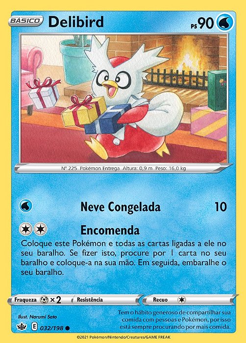 Delibird (32/198) - Carta Avulsa Pokemon