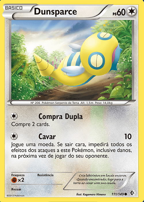 Dunsparce (111/149) - Carta Avulsa Pokemon