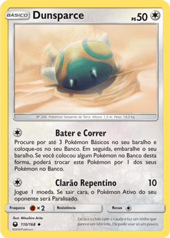 Dunsparce (110/168) REV FOIL - Carta Avulsa Pokemon