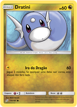 Dratini (116/181) - Carta Avulsa Pokemon