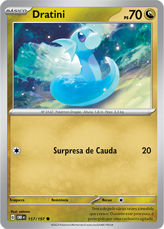 Dratini (157/197) - Carta Avulsa Pokemon