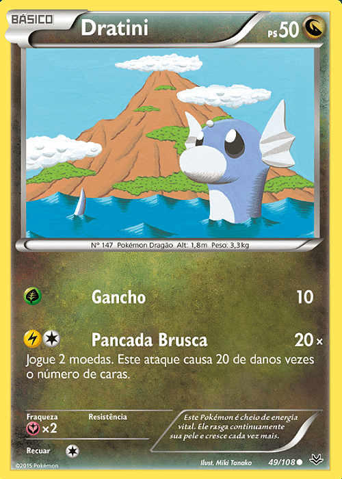 Dratini (49/108) - Carta Avulsa Pokemon