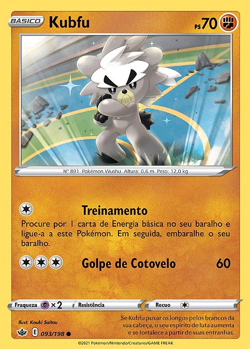 Kubfu (93/198) - Carta Avulsa Pokemon